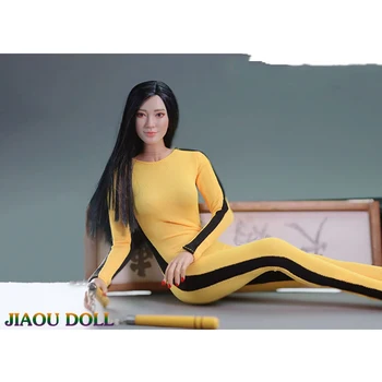 1/6 Ženski Vojnika Žuta Kineski Kung-Fu Hulahopke Model Oprema za 12 cm figurica tijela igračke