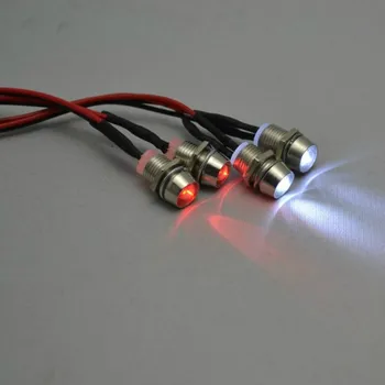 1 Set 2 i 4 Metalne Lampe Led Svjetla 3-7 3 mm 5 mm Za 1/10 1/8 Nitro Električna Snaga RC Automobila sa daljinskim Upravljanjem