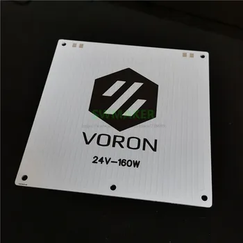 1 kom. Voron V0 -0,1 3D printer rezervni dijelovi 120x120 mm aluminijska osnovna ploča/vruće ležaj/električna vruće ploče 24 160 W