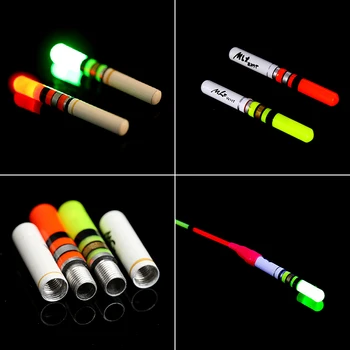 1 kom. svjetleći štapići zelene/crvene boje Rade s CR322 led sjajni plovak za noćni ribolov na baterije (baterija nije uključena)