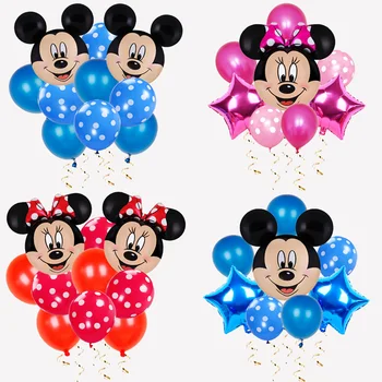 1 set Disney Minnie Baloni Mickey Mouse Rođendan Nakit Dječji Tuš Dekor Dječje Igračke Balon Helij Globos Isporuke