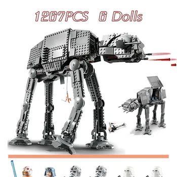 1267 kom. Star Kozmički Rat AT-AT Walker Grotlo Mini Lutke Skywalker Figurice Model Građevinski Blokovi i Cigle Igračku Dječji Dar