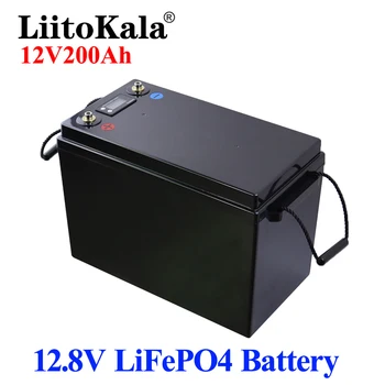 12V 200Ah LiFePO4 Baterija BMS Snaga Litij Baterije 3000 Ciklusa Za 12,8 V RV Kampere Golf-kar Offroad Samostojeći Solarni Vjetar