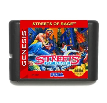 16-Bitna igraća karta Street Of Rage Za Sega Mega Drive i Sega Genesis