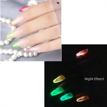 1pc 6 boja Sjajni gel-man, UV gel za nokte, svijetla u mraku gel za crtanje noktiju za неонового fluorescentne manikura @52-3