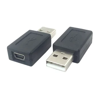1pc USB 2.0 Adapter Tip A Muški na Mini USB Ženski Prilagoditi