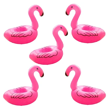2 komada Flamingo Napuhavanje držača za čaše Za Piće Pribor Za Bachelorette party Večer Kada Bazen Plutajuće Igračke Držač Mobitela