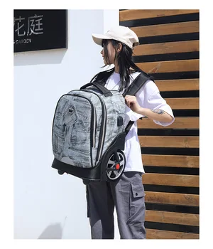 20 Inča Školske naprtnjače-kolica, torbe za mlade, putni ruksak s kotačima, ruksak Na kotačima, Dječje Torbe za prtljagu na Kotačima