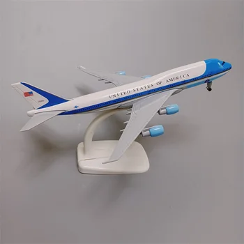 20 cm Legura Metala American Air Force One B747 Airlines Boeing 747 Airways Литая pod pritiskom Model aviona Avion Model s Kotačima