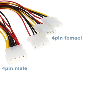 20 cm Najbolja cijena 4-pinski IDE Kabel za napajanje HY1578 4-pinski Molex na 3-портовому konektor Molex IDE Priključak za napajanje Kabel prilagodnika