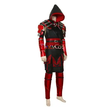 2019 Igra Mortal Kombat 11 Pun Ljudi-Škorpija Ханзо Хасаши MK 11 Odijelo Od Crvene Kože Cosplay Kostim Za Noć vještica Za Odrasle Po Mjeri