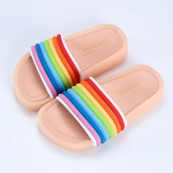 2020 Nove ljetne dječje papuče s led pozadinskim osvjetljenjem, za dječake i Djevojčice, papuče od PVC-a, нескользящие Prelijete plaže sandale, dječji kućni japanke za kupaonicu