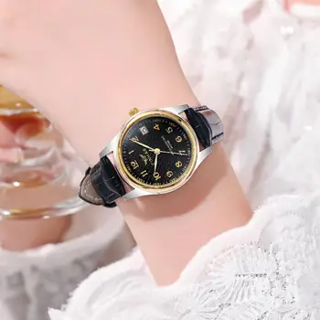 2021 Novi dolazak, Ženske Kvarcni Sat montre de femme de luxe relógio femino reloj mujer, Kvalitetne Svakodnevne Sat s Kožnim Remenom