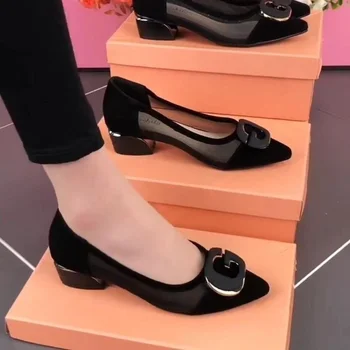 2022 Godišnja Ženska obuća Asakuchi, ženske cipele na visoku petu, Prozračna svakodnevni ženske cipele od сетчатого materijala, ženske cipele na trgu petu s oštrim vrhom