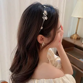 2022 NOVA Vila Klasicni Slatka Slatka Biseri Elegantan Ženski Obruč Za Kosu Cvijet Kape Korejski Stil Leptir Povez Za Glavu
