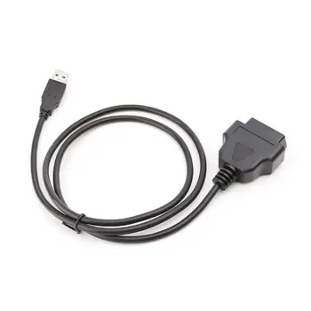 2022 Novi 16-pinski OBD2 NA USB-priključak za Punjač Adapter Kabel za Priključak Dijagnostički Alat