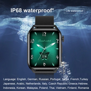 2022 Novi Pametni sat s Bluetooth poziva, ženske AMOLED HD ekran, uvijek prikazuju vrijeme života, Vodootporni pametni sat, gospodo trg sat