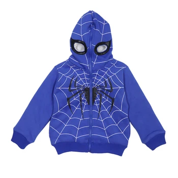 2022 Novi Spider-Man Jakne S Kapuljačom Za Djevojčice I Dječake Zima Plus Baršun Jakna S Kapuljačom Dječja Odjeća s Likovima iz Crtića Dječje Cool Odjeća Kaputi