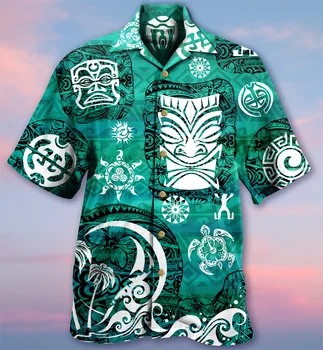 2022 Slobodan Prozračna 3d Print Trendy Cool Trendy Havajske Košulje Provod u Večernjim Majice S Kratkim Rukavima Ljetne Muške Košulje