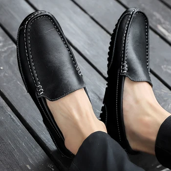 2022 muška obuća casual cipele od bičevati muške cipele u grašak Talijanska crne muške cipele za vožnju sportska obuća obuća four seasons