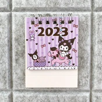 2023 Novi Kalendar Kawaii Sanrio Kuromi My Melody Cinnamoroll Crtani Kreativni Stolni Ukras Vertikalni Stolni Kalendar za Poklon