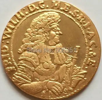24-Каратная позолоченная kopija ruskih zlatnika 1687 godine