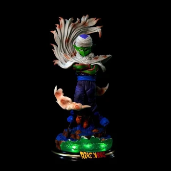 27 CM Dragon Ball Z Slika Piccolo PVC Figurice Likova GK Kip s pozadinskim Osvjetljenjem Baza Zbirka Model Igračke za Djecu Pokloni