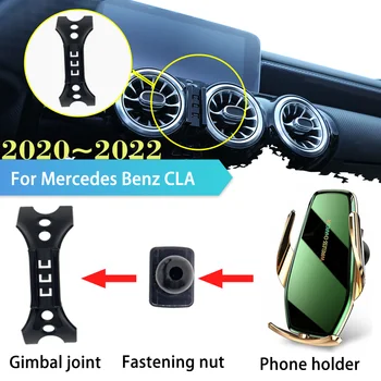 30 W Auto Držač Telefona za Mercedes-Benz CLA 220 180 AMG C118 2020 2021 2022 Spona Stalak za Bežično Punjenje je Naljepnica Pribor za iPhone