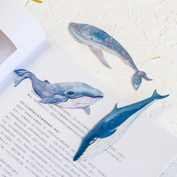 30 kom. Proizvodnja Oznaka Marcapaginas Book Mark Kawaii Celina Whale Marka Stranica Pribor Za Knjige Separador De Libro Oznake