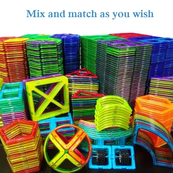 3D DIY Magnetska Dizajnerske Gradivni Blokovi Edukativne Igračke za Djecu, Poklone Kreativna Cigle