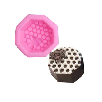 3D Velike Ćelije Silikonska Forma DIY Pčelinji čokolada gluposti Čokolade za Pečenje Torte Topper Desert Torta Dekoracije Alati Glina Smola Kalup