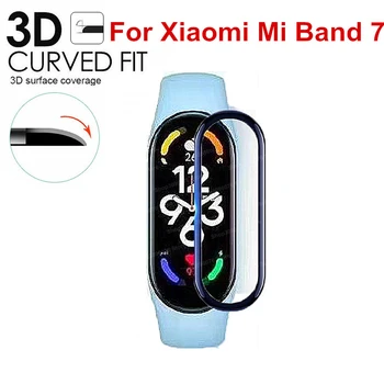3D Zaštitno Staklo Za Xiaomi Mi Band 7 Zaštitna folija Za ekran Mi Band 6 5 4 3 mi band 6 5 mi band 7 Zaštitna torbica za Remen za sat