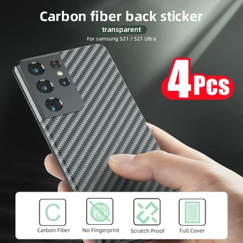 4 kom./lot 3D Stražnja Film od karbonskih vlakana Za Samsung S22 Ultra S22 S22 + 5G Mat Zaštitna folija za ekran Za Galaxy S 22Ultra Stražnji film