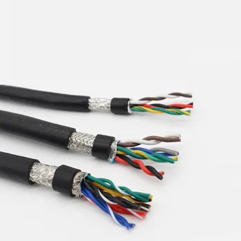 4-wire 5-metarski oklopljeni kabel parica 20 22 18 17 16 24awg PVC sa čistim bakrenom jezgrom Komunikacijski signalni kabel za upravljanje Soft
