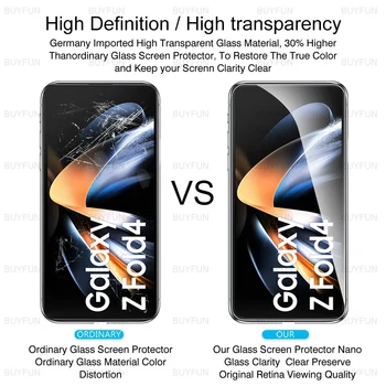 4kom 9H Kaljeno Staklo-Folija Za Samsung Galaxy Z Fold4 7,6 cm Zaslon Zaštitnik Za Samsung Samsun Z Fold 3 5G Zaštitna Folija