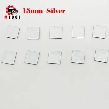5 kom 15 mm Za Citroen Logo-Ključ za Automobil Ključ Ljuska Naljepnica Amblem Ikonu Aluminijski DIY metalni auto ključ logo bijele boje