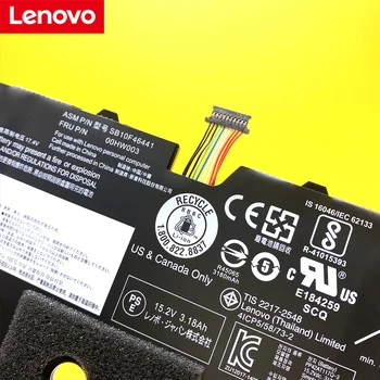50WH Novi Original Baterija Za prijenosno računalo Lenovo ThinkPad X1 Carbon Gen3 45N1700 45N1701 45N1702 00HW002 00HW003 SB10F46441