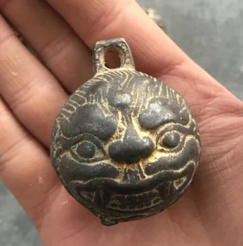 6 KOM. Qing Glava Tigra Bakra Prsten/Zvono Antička Zbirka Skulptura malo zvono Besplatna Dostava