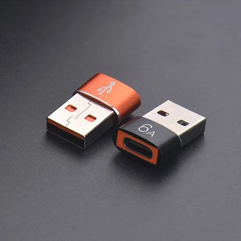 6A Tip C Ženski NA USB A Muški OTG Adapter USB-C Pretvarač Za Xiaomi Samsung Oneplus Realme Kabelski Priključak za Adapter