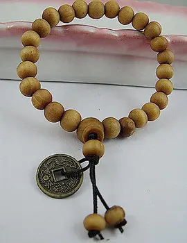 8 mm Breskve Drvene Perle Novac Tibetanski Budizam Narukvica