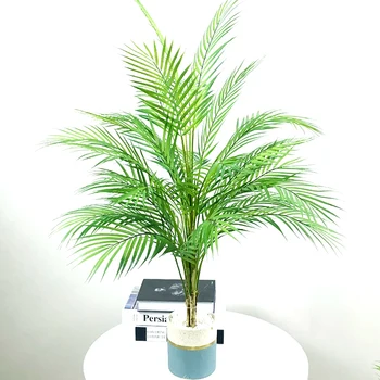 80-98 cm Tropska Umjetna Palma Velika Lažna Grančica Biljke Pravi Dodir Dlan Lišće Plastični Monstera za Kućni Ured Dekor