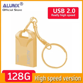 ALUNX Prirodna Mini gold usb flash pogon 128 GB Memory Stick 32 GB 4 GB Metalni Usb Flash disk od 128 Gb Flash memorija od 64 Gb, 8 GB, Usb disk 16 GB