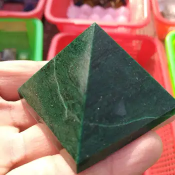 Afrička Green pine jade dragon piramida 50 mm Kamen Moćan Ozdravljenja, Metafizička, Reiki