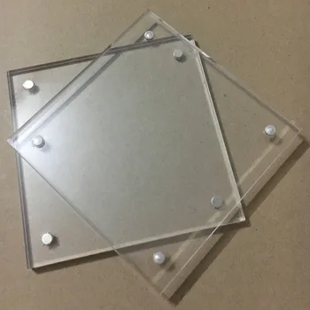 Akrilna Okvir Za uređenje doma 102x102 mm debljine 5 + 5 mm Sa Četiri Magnetski Transparentan Kvadratnim Okvirom PMMA Za slike Bilo koje Veličine
