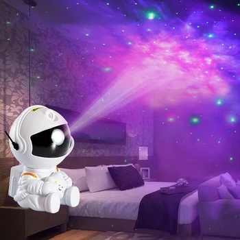 Astronaut Galaksija Zvijezda Projektor Žarulja Noćne Svjetiljke LED Kozmonaut Zvjezdano Nebo noćno svjetlo Kreativna Stolne Svjetiljke Home Dekor Sobe