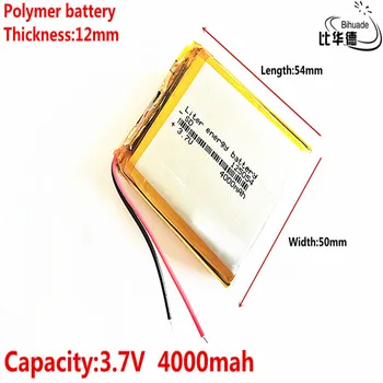 BIHUADE Besplatna Dostava 3,7 4000 mah 125054 litij-polimer baterija MP3 MP4 navigacijske alate male igračke