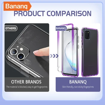 Bananq Prozirna Torbica za Samsung Note 9 10 20 Ultra Lite Plus, Torbica za telefon Galaxy A73 A71 A51 a a53 A13 A33 4G 5G A31 21S A03S A03