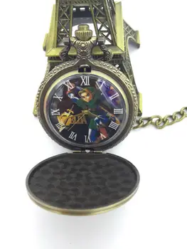 Berba brončane antikviteti Zelda Animacije crtani rimske brojke Moderni satovi, džepni sat, privjesak muške poklon