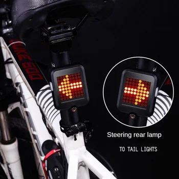 Biciklistička Inteligentni Senzor Pokazivača smjera Usb-Punjive Biciklističke Stražnja Svjetla MTB Biciklizam Stražnje Led Svjetlo za Bicikl Lijevi/Desni Okretni Svjetlo