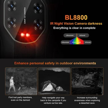 Blackview BL8800 noćni vid i BL8800 Pro 5G Robustan Telefon Toplinska kamera FLIR® Smartphone 6,58 